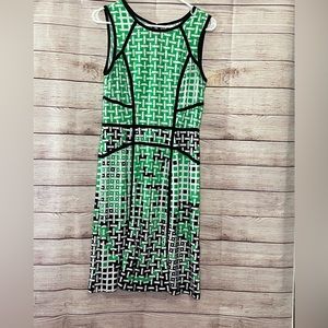 Julian Taylor Green and Black Dress